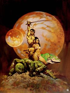 Frank Frazetta "A Princess of Mars" Burroughs Doubleday Cover, 1970