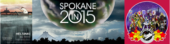 Helsinki, Orlando, and Spokane vie for the right to host the 2015 WorldCon!