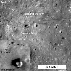 LRO Image of Apollo 17 Landing Site (2012)