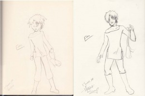 Here's a sketch from 2004 (left) paired with a reboot that I did last month.  A lot has changed in ten years!