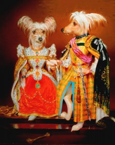 Richard Bober "Lord and Lady Rockford" (Rocky and Cutie Pie) c. 2012.  Oil, 30" x 24"  