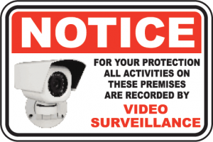 Notice of Video Surveillance