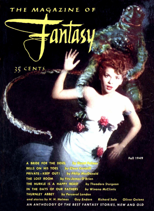 Figure 3 - Magazine of Fantasy (F&SF) issue 1 Cover by Bill Stone
