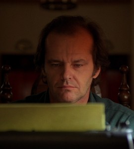 Jack on the typewriter from Stephen King's The Shining.