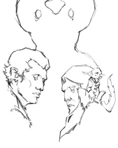 Siskin and Valderan line drawing