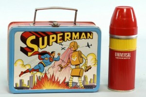 1954 Superman metal lunchbox, #1 most rare, the 'holy grail' of lunchboxes