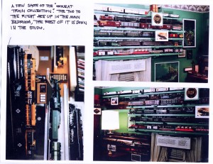 A couple of photos of Paul's model train collection - 