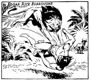 Figure 2 - Russ Manning Tarzan daily panel 1967