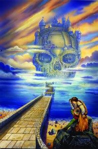 Ron Walotsky "Island in the Lake" F&SF cover, 1998