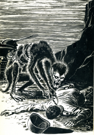 Figure 6 - Keith Laumer - A Plague of Demons illo by Ed Emshwiller LEFT