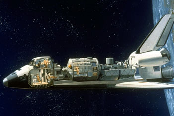 Spacelab Module in Space Shuttle Cargo Bay