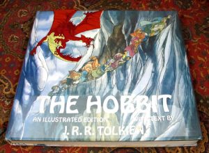 Cover for the deluxe illustrated hardcover edition of The Hobbit
