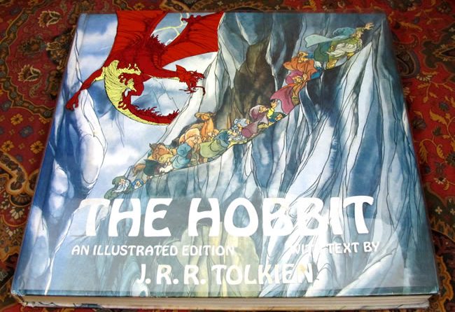cover for the deluxe illustrated hardcover edition of the hobbit