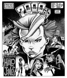 2000AD Cover 406 by Ian Gibson