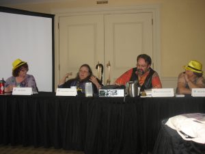 Editor's Panel (L to R: Jean Stuntz, Teresa Nielsen Hayden, Bryan Thomas Schmidt, and Selina Rosen)