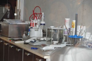 Laboratory in a health clynic