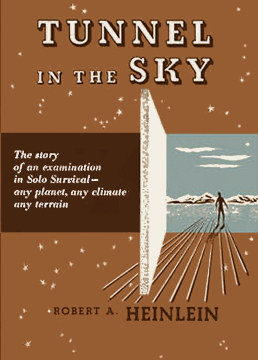 Figure 2 – Tunnel in the Sky original Scribner’s cover by P.A. Hutchinson