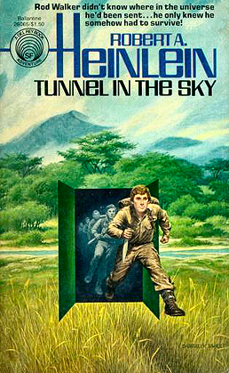Figure 5 - Darrell Sweet cover for Tunnel in the Sky from Del Rey Books