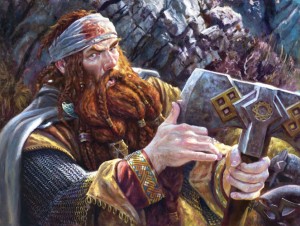 Matt Stewart "Forty-Two" (Gimli) Private commission, 2013. Oil on panel, 18"x 24"