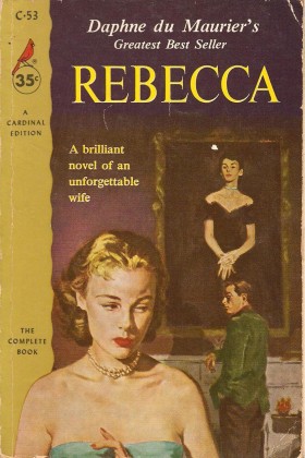 1960 Cardinal edition, emphasising Rebecca's anticipation of Hitchcock's Vertigo (1958)