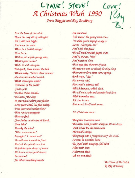 Figure 17 - Bradbury Poem
