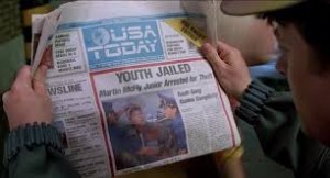back to the future newspaper
