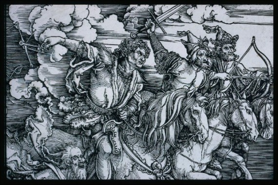 Albrecht-Dürer-The-Four-Horsemen-Apocalypse-probably-1497-98-painting-artwork-print-e1336660405276