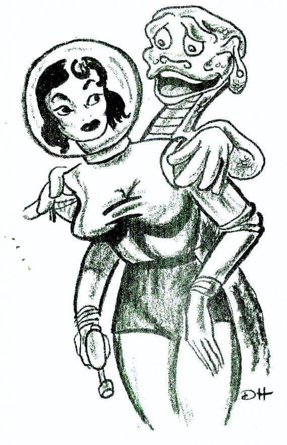RG Cameron Clubhouse Feb 26 2016 Illo #2 'SPACE GAL'
