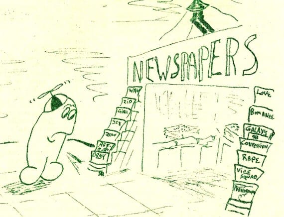 RG Cameron Clubhouse Feb 26 2016 Illo #7 'NEWS STAND'