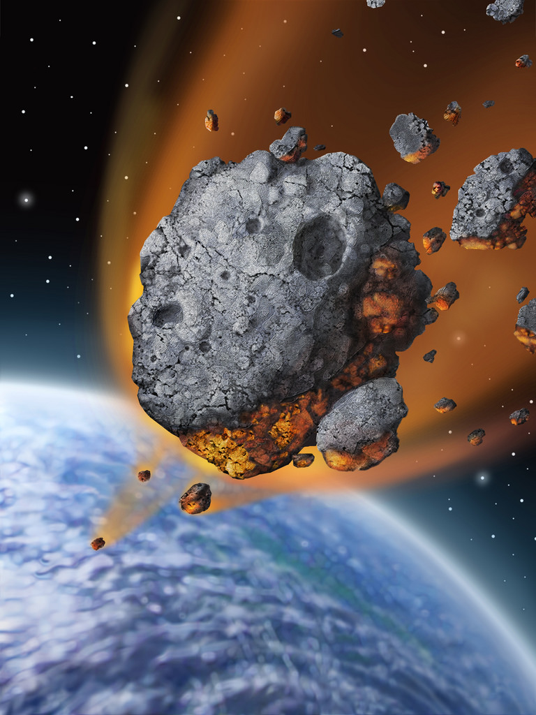 Image result for asteroid hitting earth